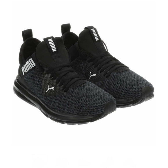 NEW Puma Men Enzo Beta Woven shoes SNEAKER BLACK HEATHERED NIB - Picture 3 of 6